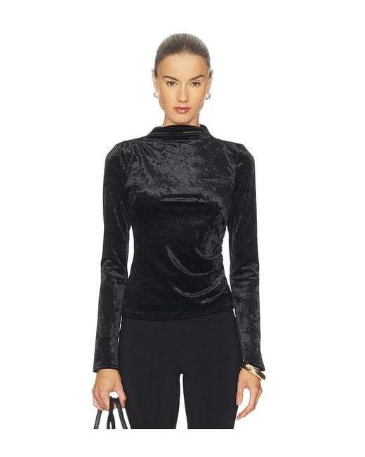 Rails Black Joelle Velvet Top