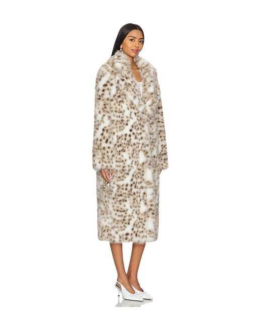 MAJORELLE White Lola Faux Fur Coat