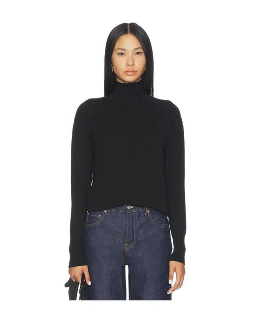 ALL THE WAYS Black Clarke Turtleneck Sweater