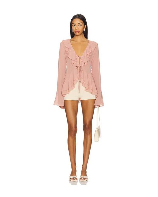 MORE TO COME Pink Alisia Top