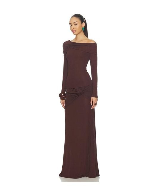 SNDY'S Purple Alix One Shoulder Top