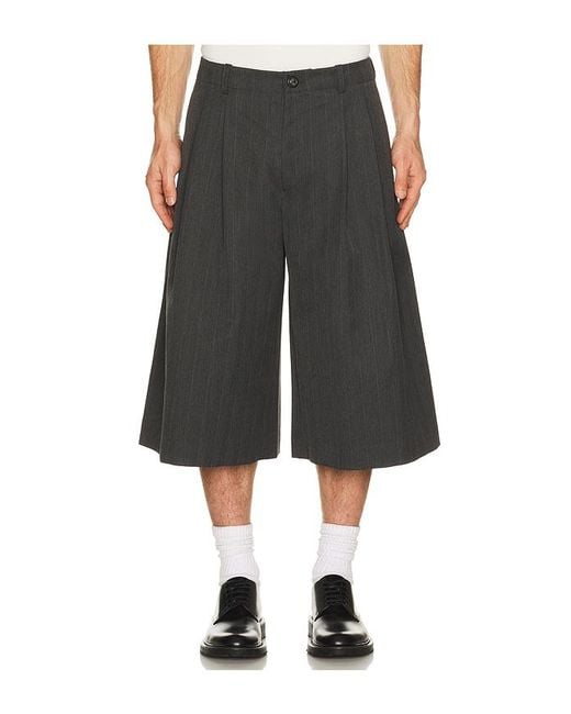 Our Legacy Black Split Shorts for men