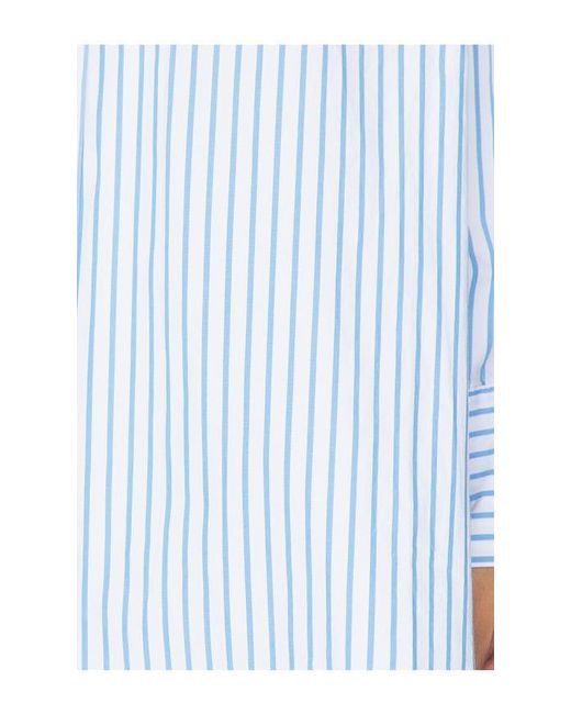 Free People Blue Oxford Club Mini Dress