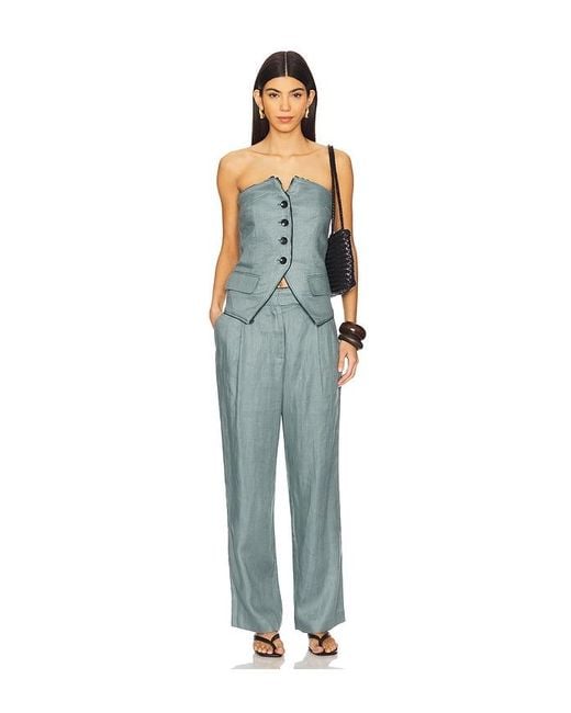 OSIS STUDIO Blue Molly Top