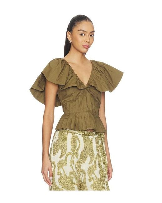 Scarlett Poppies Green Sagar Top