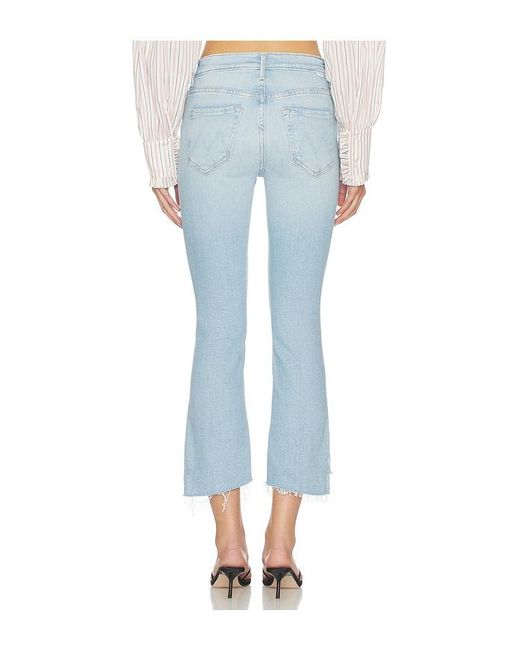 Mother Blue The Insider Crop Step Fray Jeans