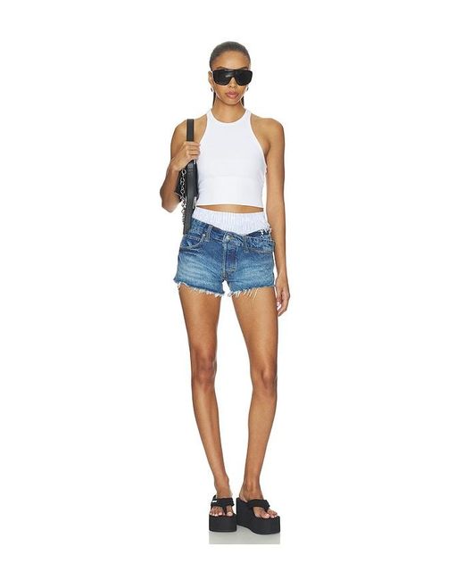 Alexander Wang Blue Pre-Styled Short With Boxer