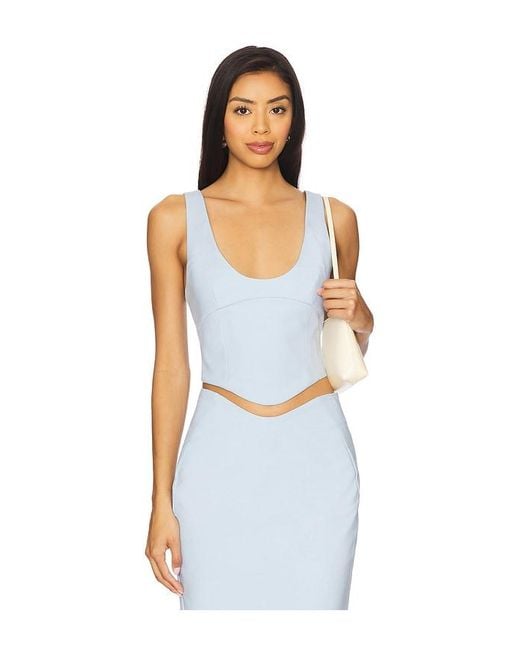 Camila Coelho Blue Lotta Top
