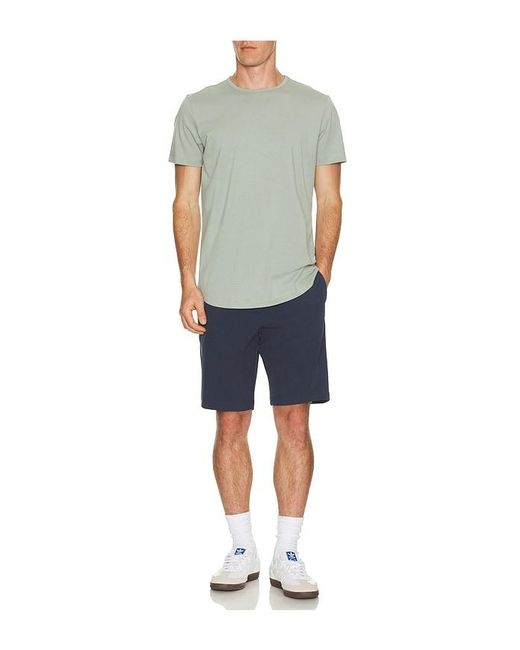 Cuts Multicolor Curve Hem Tee for men