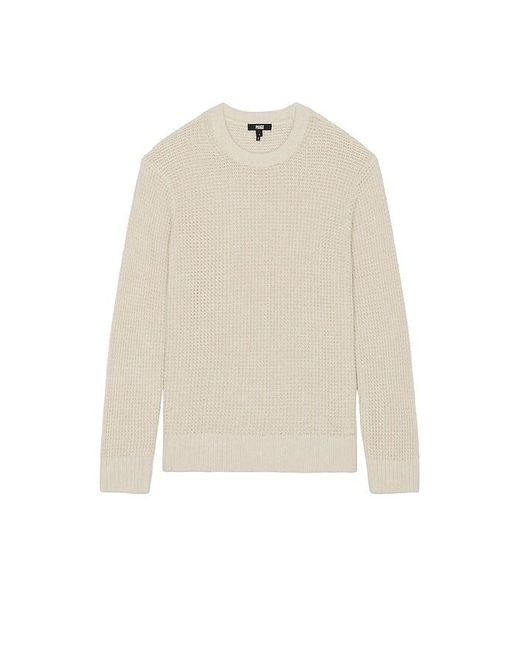 PAIGE Natural Mylo Crew Neck Sweater for men