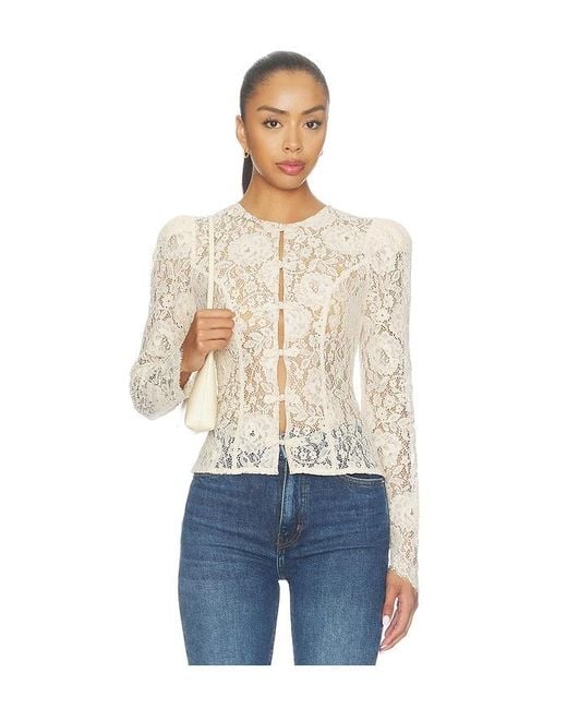 Lovers + Friends Natural Alessi Top
