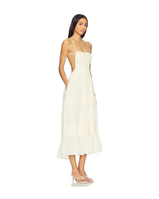 Free People White Maxikleid Free-Est Taking Sides