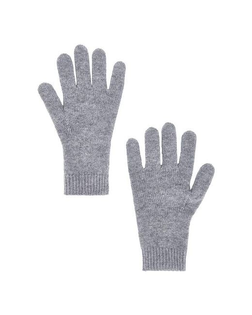 Comme Si White Cashmere Short Gloves