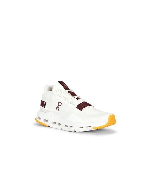 On Shoes White Cloudnova 2 Sneaker
