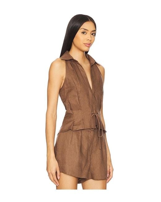 Hevron Brown Sloan Vest