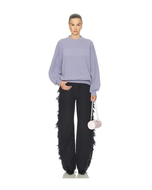 Alexander Wang Purple Crewneck Pullover
