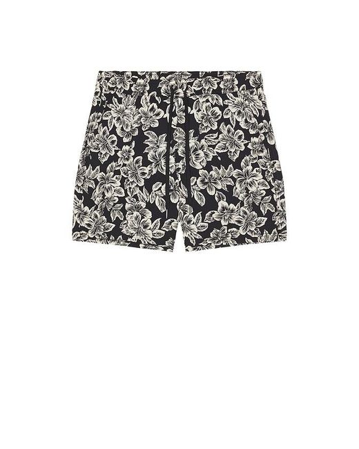 Fair Harbor Black Bungalow Swim Trunk for men