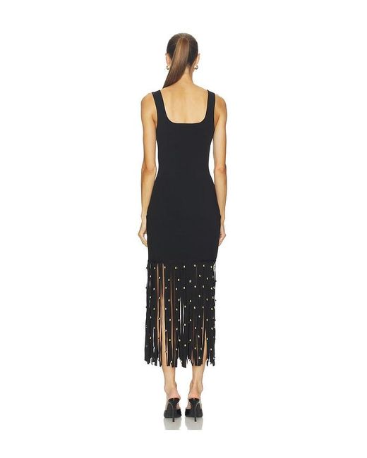 Jonathan Simkhai Black Romelia Midi Dress