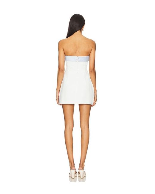 Amanda Uprichard White Lucienne Skort Romper