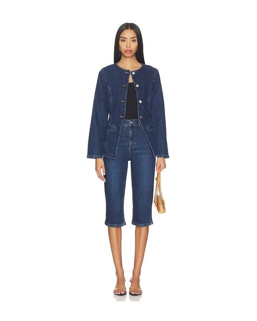 ALIGNE Blue Gracey Denim Pedal Pusher