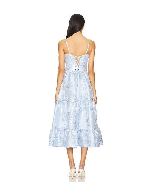 V. Chapman White Lorenza Midi Dress