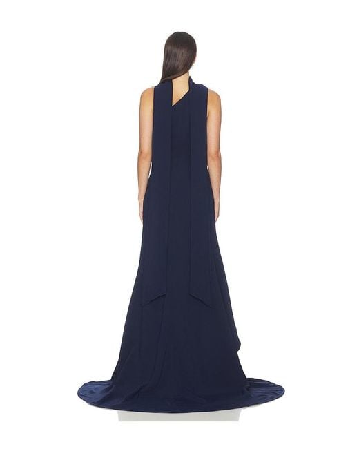 Elliatt Blue Leonara One Shoulder Gown