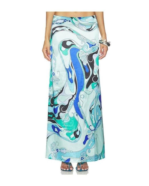 MORE TO COME Blue Tavianah Maxi Skirt