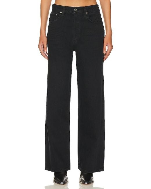 Agolde Black Low Slung Baggy Jeans