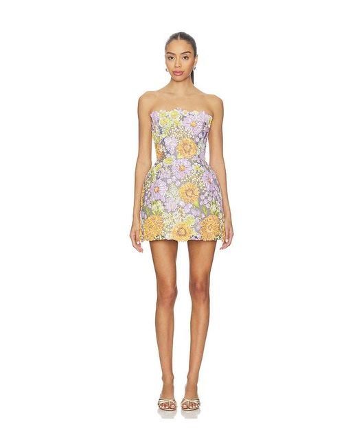 Bronx and Banco White Amalfi Pailette Liv Strapless Mini Dress