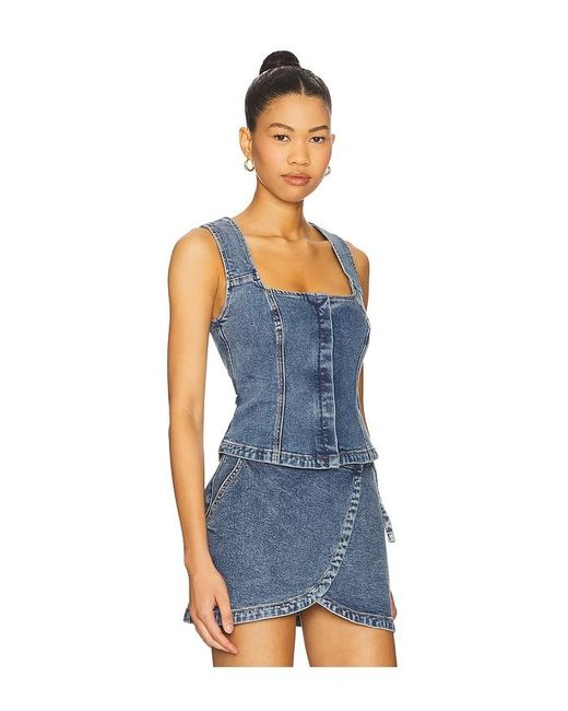 SOVERE Blue Dawn Denim Bodice Top