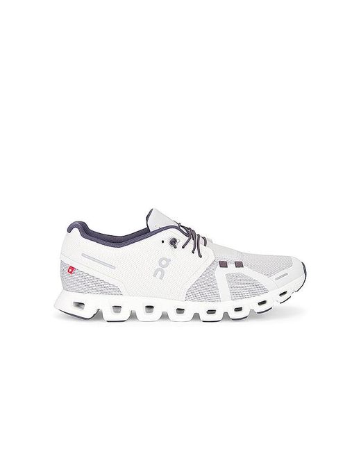 Zapatilla deportiva cloud 5 combo On Shoes de hombre de color White
