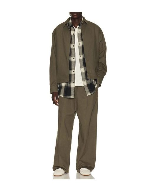 Fear Of God Green Pleat Front Drawstring Pant for men