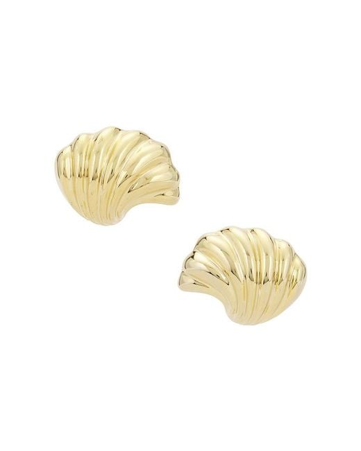 Lelet Metallic Vini Button Earrings