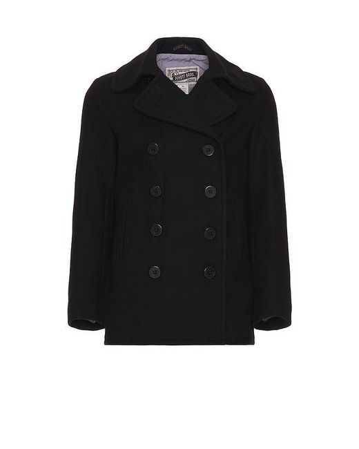 Schott Nyc Blue Slim Fit Peacoat for men