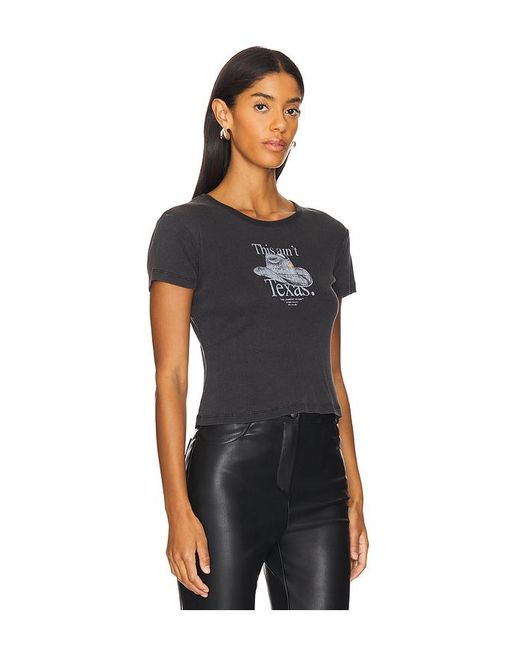The Laundry Room Black This Ain'T Texas Baby Rib Tee