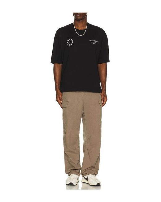 AllSaints Black Kindred Tee for men