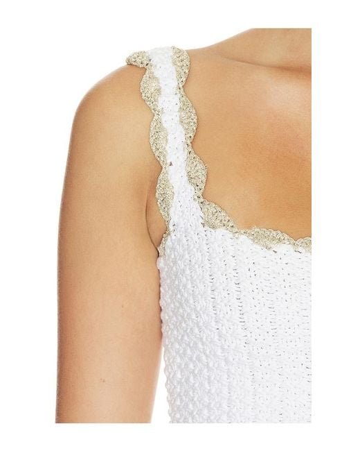 retroféte White Mesha Top