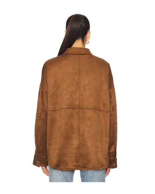 Tularosa Brown Shacket Elyse