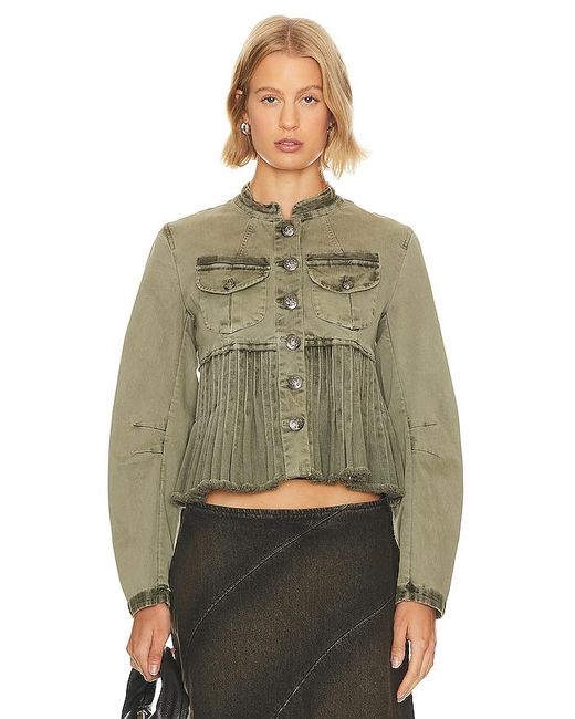 BLOUSON CASSIDY Free People en coloris Green