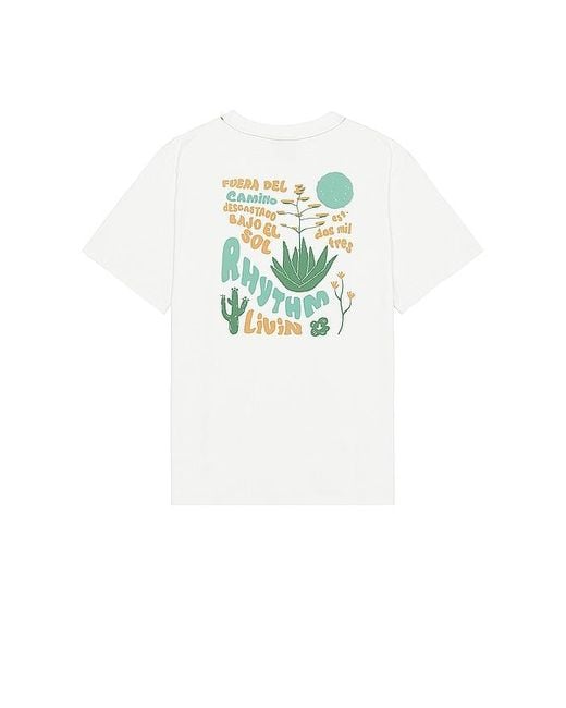 Rhythm White Desert Vintage T-shirt for men