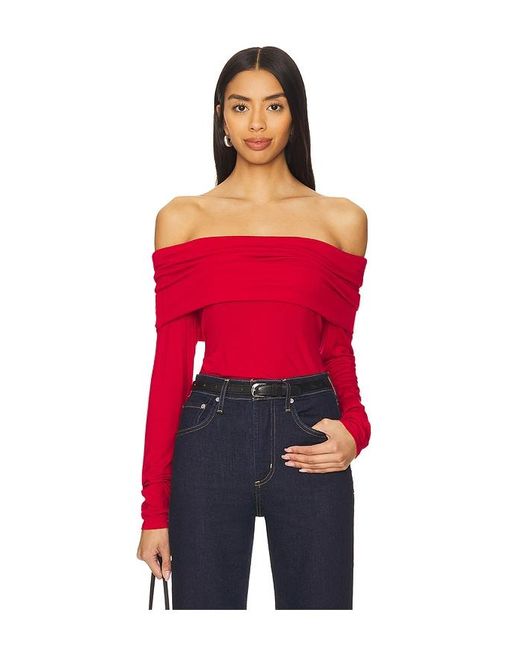 Sanctuary Off The Shoulder Top in Red Lyst UK