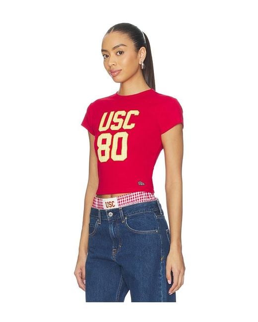 Hype and Vice Red University Of Southern California Baby Tee