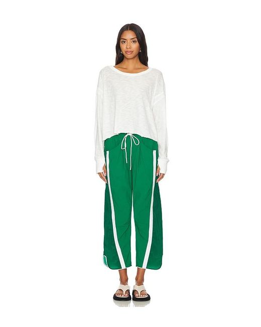 Free People Green X Fp Movement My Time Layer Tee