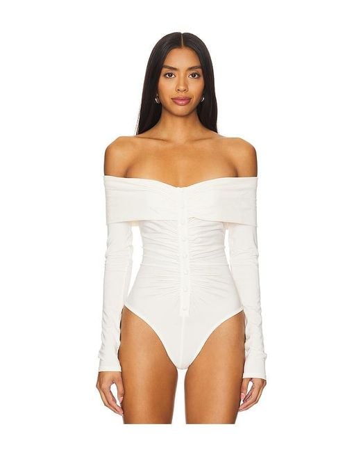The Line By K White Lunar Bodysuit