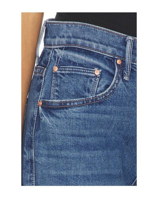 Mother Blue The Mid Rise Lasso Sneak Jeans
