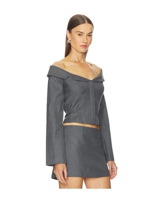 Camila Coelho Black Arden Top