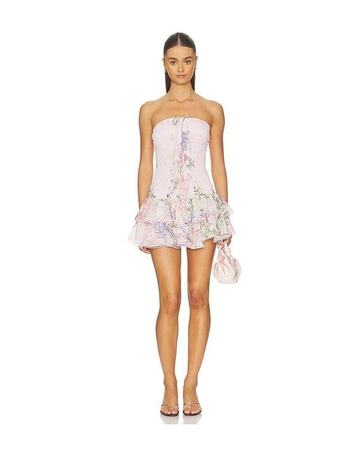 Charo Ruiz White Short Dress Cusia