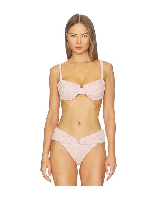 Devon Windsor Orange Ava Bikini Top