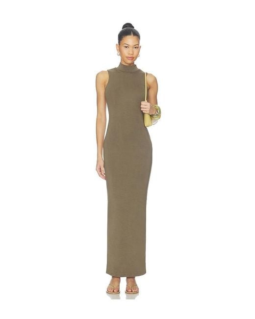 ALL THE WAYS Natural Lilac Maxi Dress