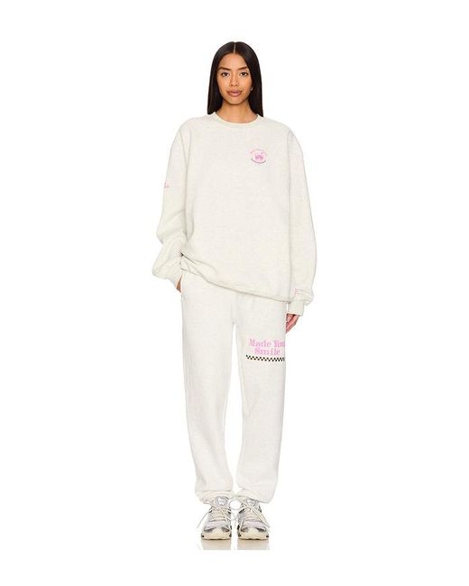 The Mayfair Group Pink Made You Smile Crewneck
